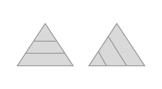 Two ways to build a pyramid