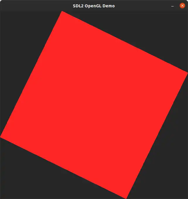 SDL2 OpenGL Demo
